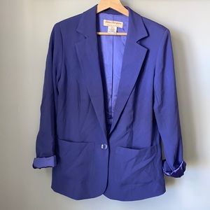 Vintage Norm Thompson Blazer - Deep Purple